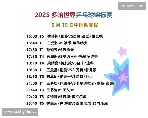 2019乒乓球赛事 2019乒乓球赛事直播时间